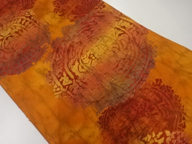 JAPANESE NAGOYA OBI / WOVEN PLATE PATTERN